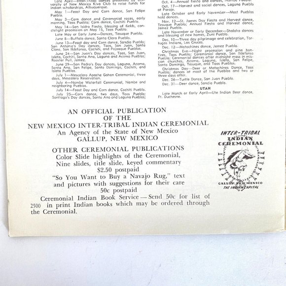 1960s US Indian Land Magazine Inter-Tribal Indian Ceremonial Gallup New Mexico - Picture 2 of 4